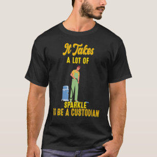 Camiseta Ser Un Custodio Divertido Gráfico