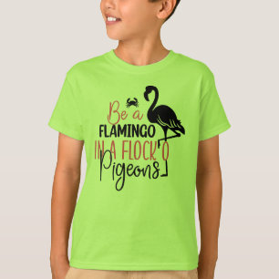 Camiseta Ser Un Flamingo En Un Rebaño De Cerdos-27308