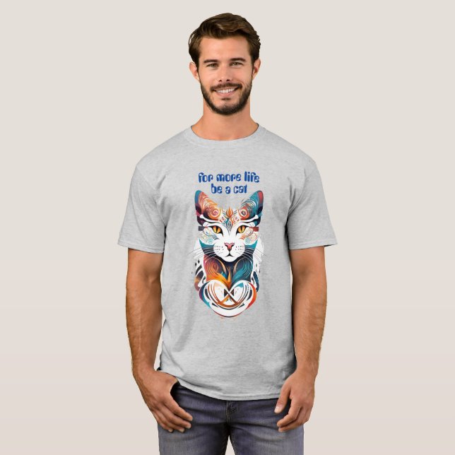 Camiseta Ser un gato (Anverso completo)
