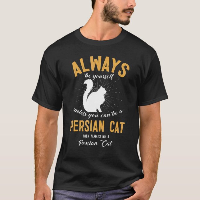 Camiseta Ser un gato persa (Anverso)