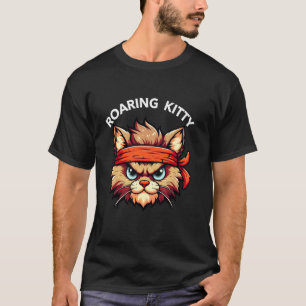 Camiseta Ser un Gato Rugiente La Parada Pañuelo Naranja Mem