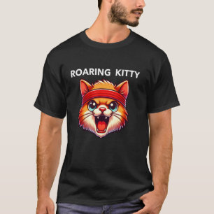 Camiseta Ser un Gato Rugiente La Parar Pañuelo Naranja Meme