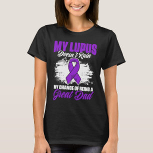 Camiseta Ser un gran papa Lupus Lápoles Púrpura Lupus Aware