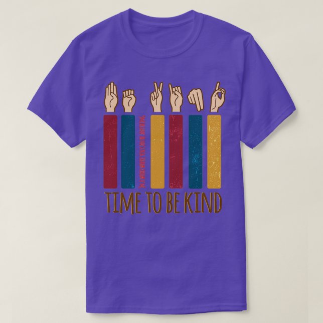 Camiseta ser un lenguaje de señas amable por su cuenta (Diseño del anverso)