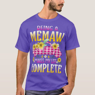 Camiseta Ser Un Memaw Hace Mi Vida Completa Girasol