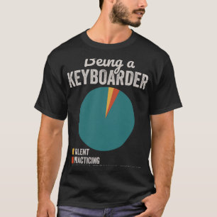 Camiseta Ser un músico keyboarder jugador de teclado divert