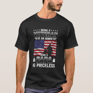 Camiseta Ser un papá es un veterano estadounidense sin prec