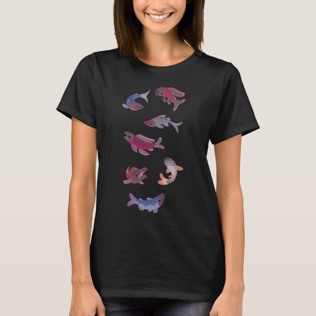 Camiseta Ser un pez dorado (Anverso)