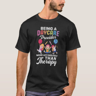 Camiseta Ser un proveedor de cuidados diurnos Terapia Diver