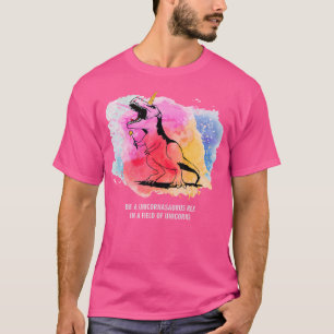 Camiseta Ser Un Rex De Unicornasauro En Un Campo De Unicorn