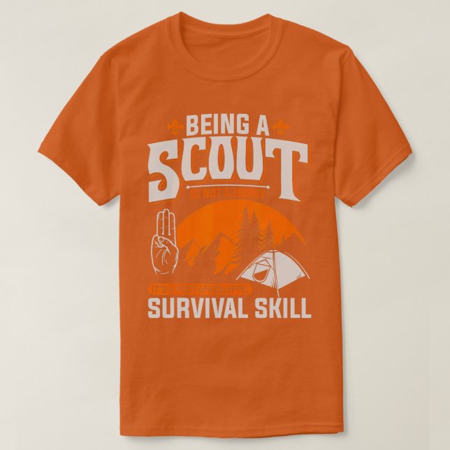 Camiseta Ser Un Scout No Es Un Hobby Para Los Niños Chicas  (Diseño del anverso)