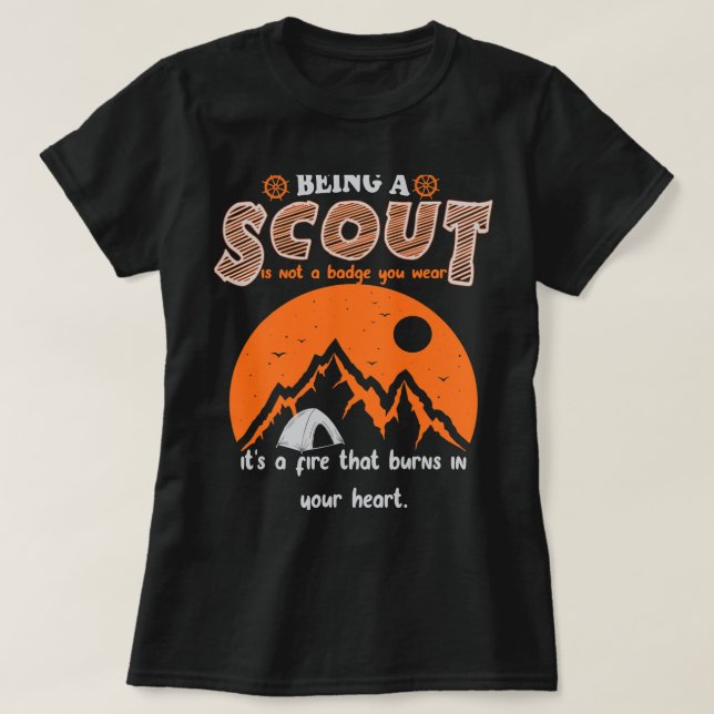 Camiseta Ser un Scout no es una insignia que lleves para lo (Diseño del anverso)