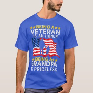Camiseta Ser un veterano es un abuelo de honor