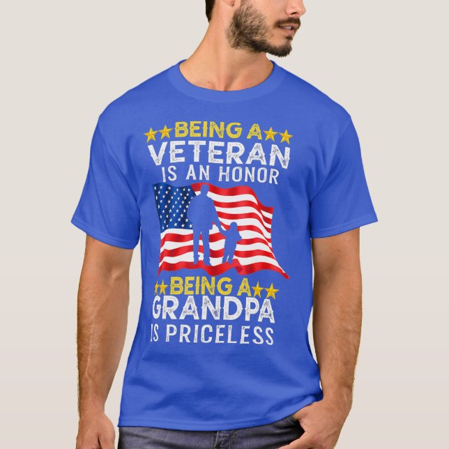 Camiseta Ser un veterano es un abuelo de honor (Anverso)