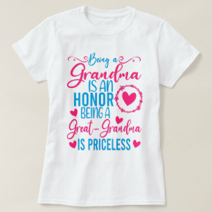Camiseta Ser Una Abuela Es Un Honor Ser Una Gran Abuela