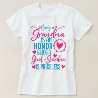 Camiseta Ser Una Abuela Es Un Honor Ser Una Gran Abuela