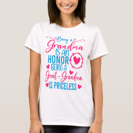 Camiseta Ser Una Abuela Es Un Honor Ser Una Gran Abuela