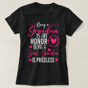 Camiseta Ser Una Abuela Es Un Honor Ser Una Gran Abuela