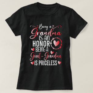 Camiseta Ser Una Abuela Es Un Honor Ser Una Gran Abuela