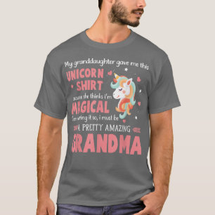 Camiseta Ser Una Abuela Magnífica Unicornio De Nieta