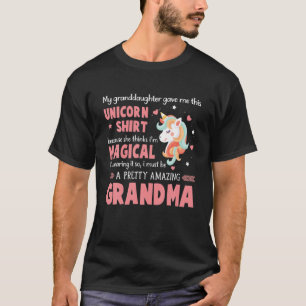 Camiseta Ser Una Abuela Magnífica Unicornio De Nieta