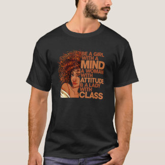Camiseta Ser Una Chica Con Una Mujer Mental Con Una Dama De