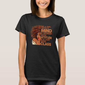 Camiseta Ser Una Chica Con Una Mujer Mental Con Una Dama De
