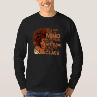 Camiseta Ser Una Chica Con Una Mujer Mental Con Una Dama De