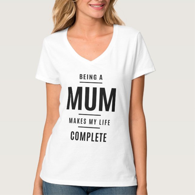 Camiseta Ser una Mamá hace que mi vida sea una abuela compl (Anverso)