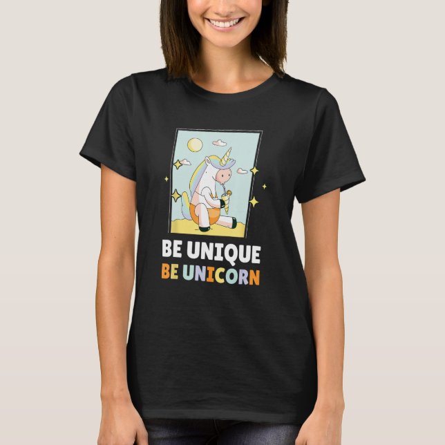 Camiseta Ser único en Unicornio 2 (Anverso)