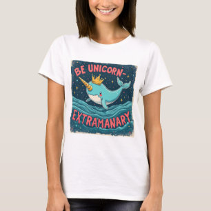 Camiseta Ser unicornio extraordinario - mágico e inspirador