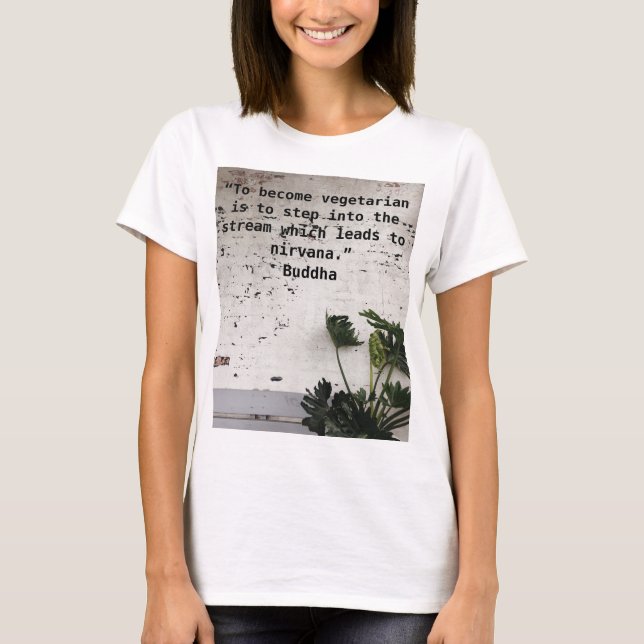 Camiseta Ser vegetariano (Anverso)