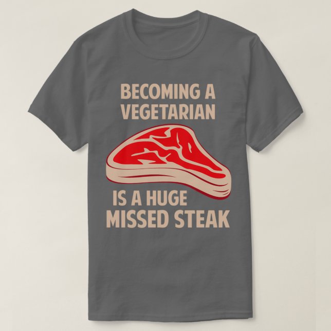 Camiseta Ser Vegetariano Es Un Enorme Robo Perdido (Diseño del anverso)