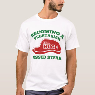 Camiseta Ser Vegetariano Es Un Enorme Robo Perdido