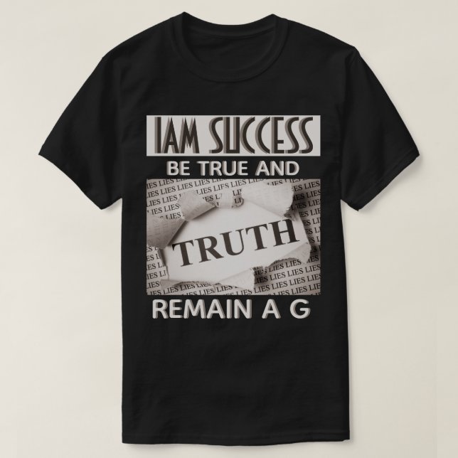 CAMISETA SER VERDADERO (Diseño del anverso)