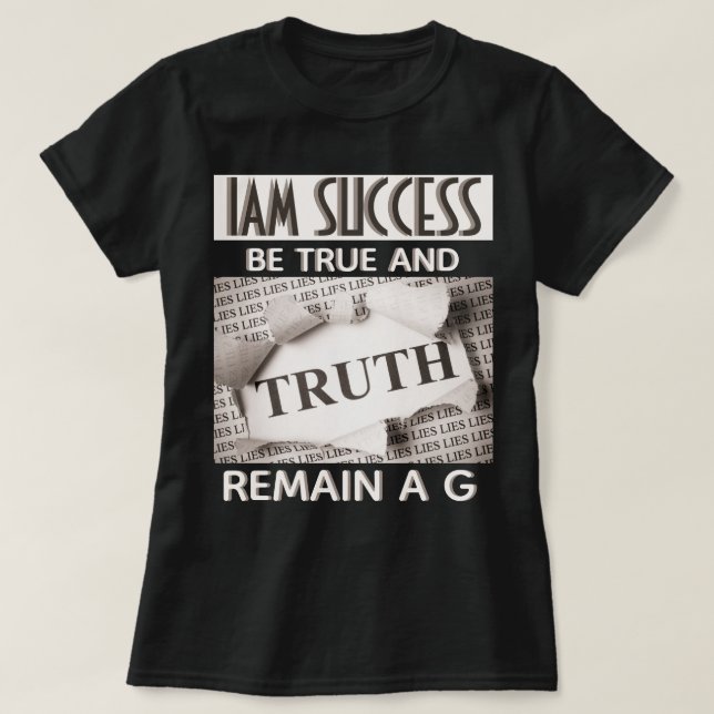 CAMISETA SER VERDADERO (Diseño del anverso)