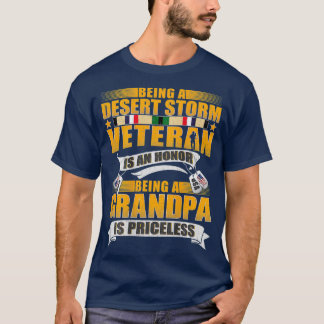 Camiseta Ser veterano de tormenta del desierto es un abuelo
