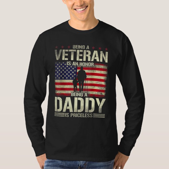 Camiseta Ser Veterano Es Un Honor Que Ser Papi Sea Pic (Anverso)