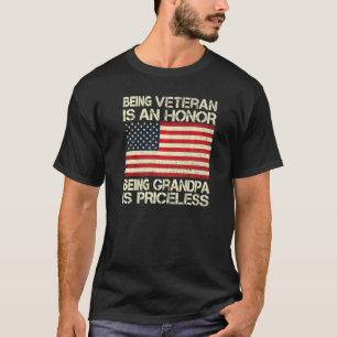 Camiseta Ser Veterano Es Un Honor Ser Abuelo Es Pri
