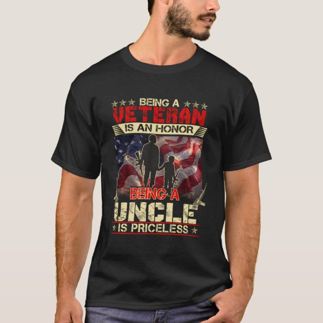Camiseta Ser Veterano Es Un Honor Ser Tío Veterano (Anverso)