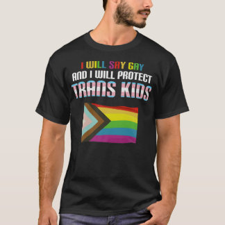 Camiseta Será gay y protegerá a los niños trans LGBTQ Pri