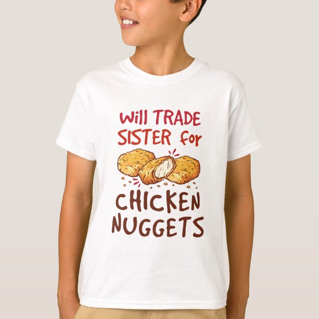 Camiseta ¿Será Hermana Comercial de Nugget de Pollos más Pr (Anverso)