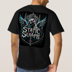 Camiseta Serafín Estático Gráfico Gótico Ciberpunk