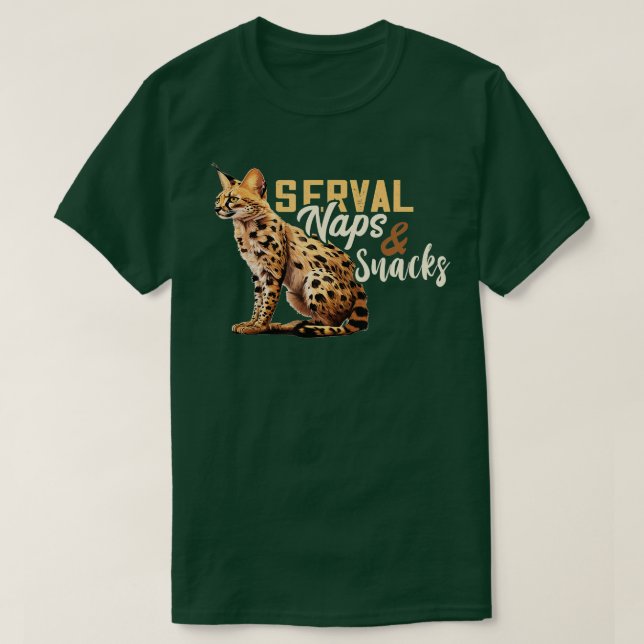 Camiseta Serales Y Aperitivos De Gato De Gato De Gato Salva (Diseño del anverso)