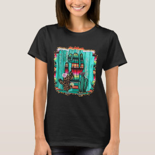 Camiseta Serape de cactus de Texas occidental vaquera rodeo