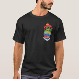 Camiseta Serape Pocket Pinata Cactus Mexicano Fiesta