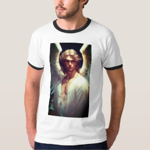 Camiseta "Seraphic Dreams Boy with Wings Print T-Shirt.