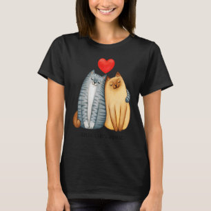 Camiseta Serás Siempre Mi Amor Abeja Siempre Lindo Gato Par