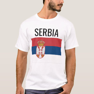 Camiseta Serbia // Bandera nacional mundial