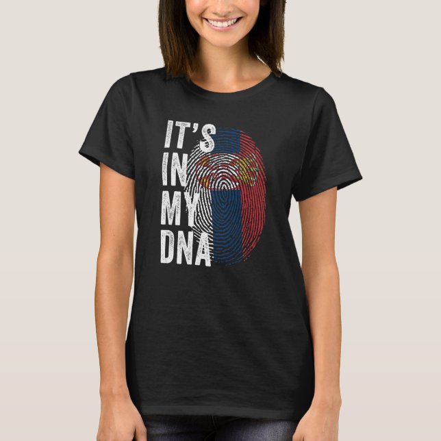 Camiseta Serbia It's In My DNA Cute Serb Fingerprint Serbia (Anverso)